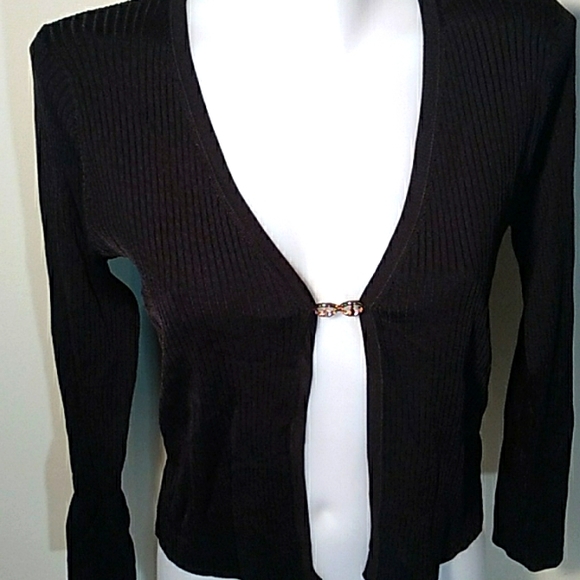 NWOT JUNO SWEATER BY L'AGENCE BLACK RIBBED KNIT - Picture 4 of 13